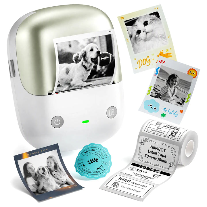 NIIMBOT B2 Pro Photo Maker-Maschine, 300 DPI High Definition, tragbarer Thermo-Pohoto-Drucker mit lustiger APP für Fotos, Scrapbook, Zuhause