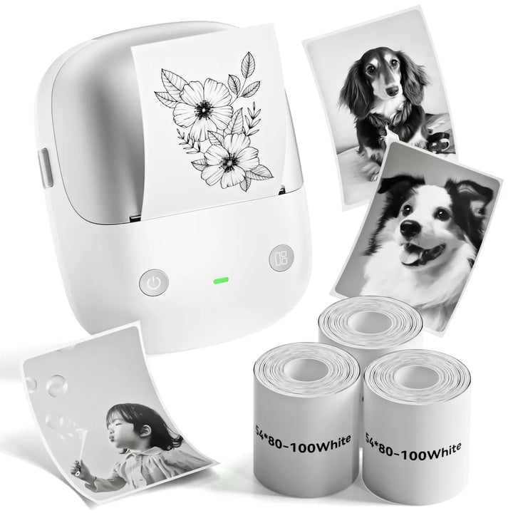 NIIMBOT B2 Pro Photo Maker-Maschine, 300 DPI High Definition, tragbarer Thermo-Pohoto-Drucker mit lustiger APP für Fotos, Scrapbook, Zuhause