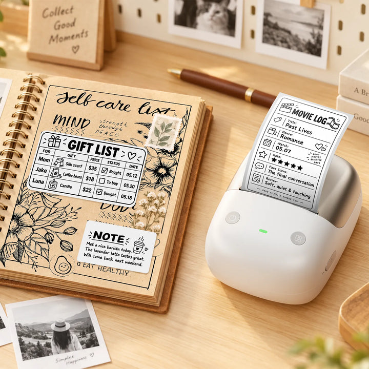 NIIMBOT B2 Pro Photo Maker-Maschine, 300 DPI High Definition, tragbarer Thermo-Pohoto-Drucker mit lustiger APP für Fotos, Scrapbook, Zuhause