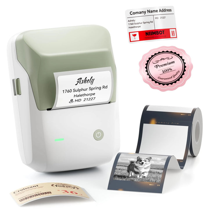 NIIMBOT B1 Pro Label Printer for Supermarket Price Tags, Wireless Bluetooth Barcode & Shelf Label Maker