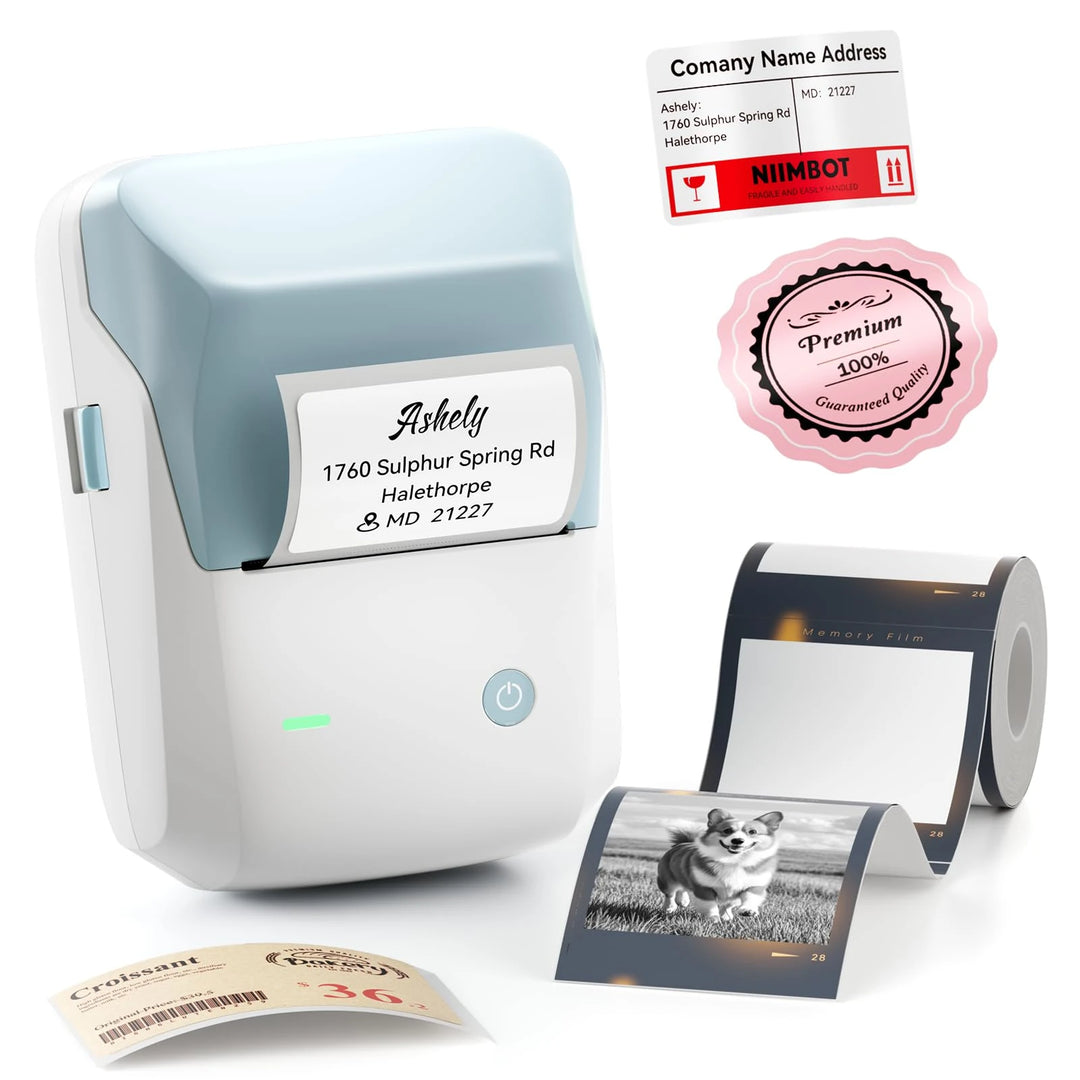 NIIMBOT B1 Pro Label Printer for Supermarket Price Tags, Wireless Bluetooth Barcode & Shelf Label Maker