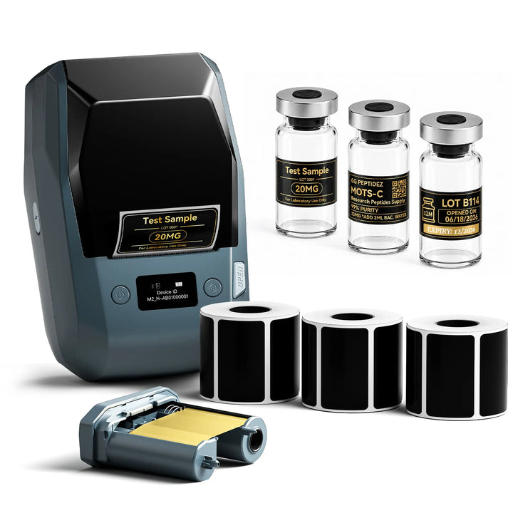 NIIMBOT M2 2-Inch Label Maker for Vial Bottle Labels, Lab Storage & Sample Organization