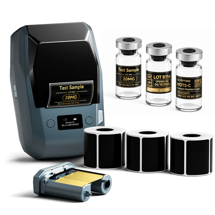 NIIMBOT M2 2-Inch Label Maker for Vial Bottle Labels, Lab Storage & Sample Organization