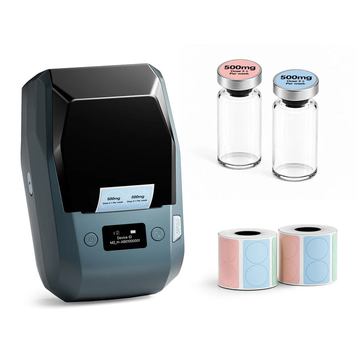 NIIMBOT M2 2-Inch Label Maker for Vial Bottle Labels, Lab Storage & Sample Organization
