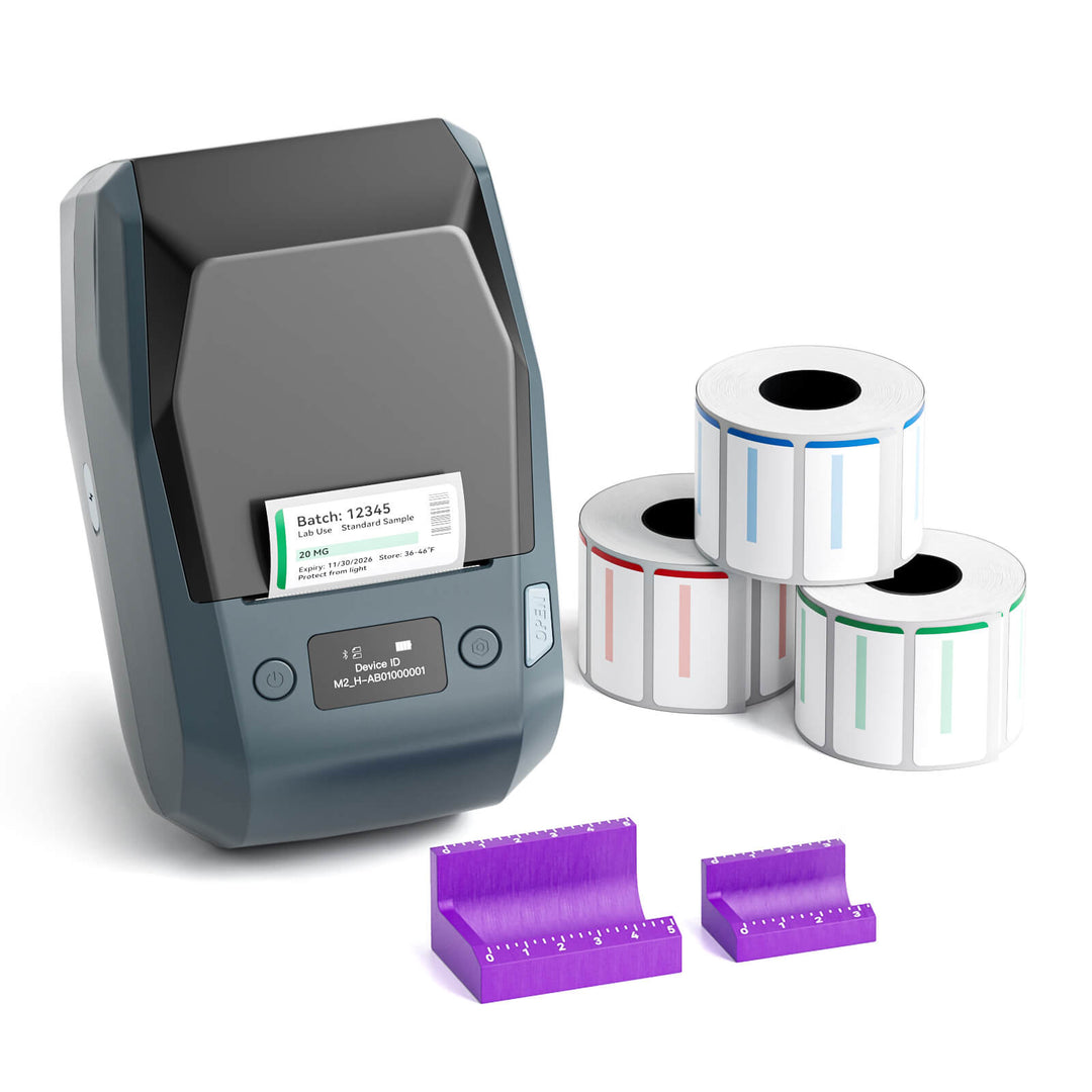 NIIMBOT M2 2-Inch Label Maker for Vial Bottle Labels, Lab Storage & Sample Organization