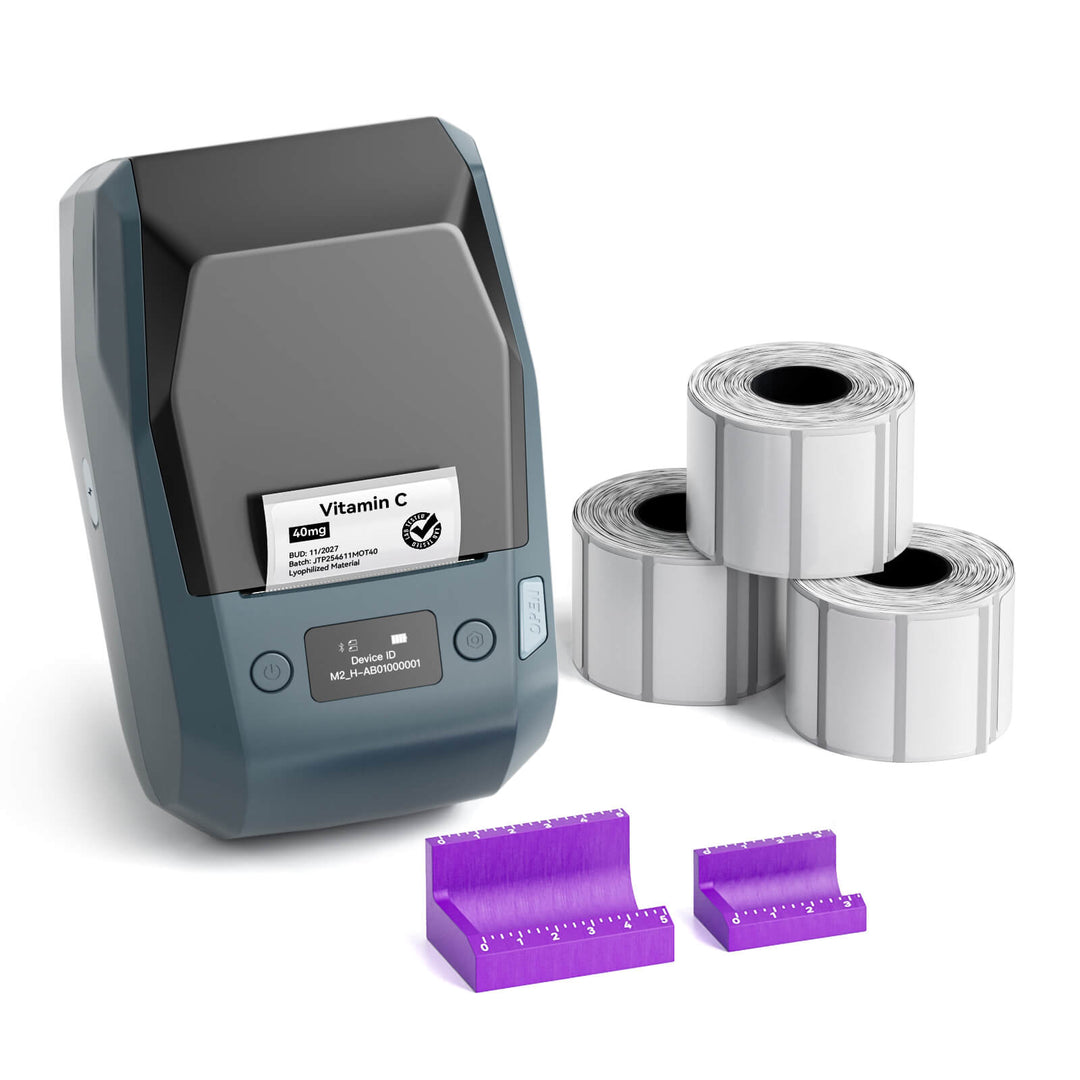 NIIMBOT M2 2-Inch Label Maker for Vial Bottle Labels, Lab Storage & Sample Organization