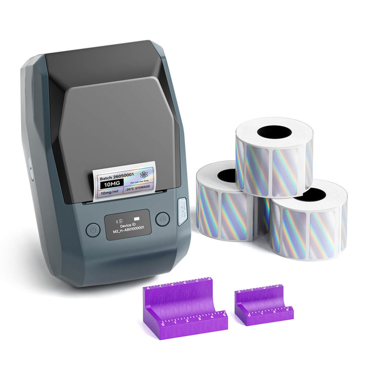 NIIMBOT M2 2-Inch Label Maker for Vial Bottle Labels, Lab Storage & Sample Organization