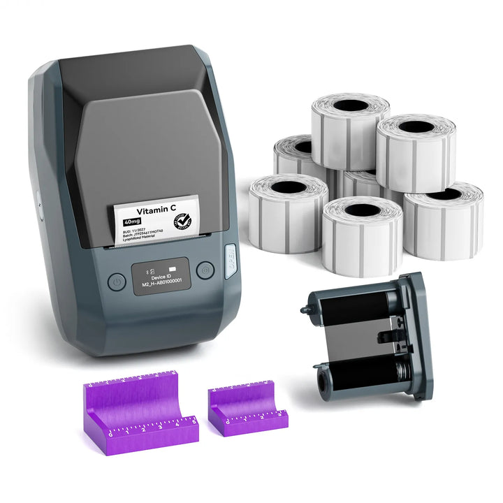 NIIMBOT M2 2-Inch Label Maker for Vial Bottle Labels, Lab Storage & Sample Organization