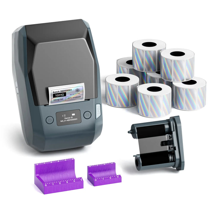 NIIMBOT M2 2-Inch Label Maker for Vial Bottle Labels, Lab Storage & Sample Organization