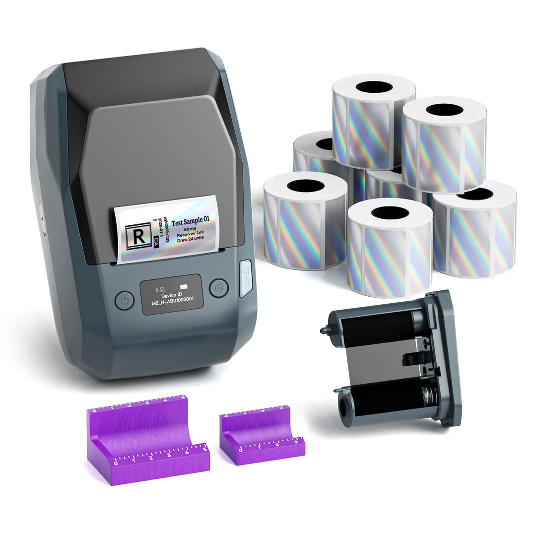 NIIMBOT M2 2-Inch Label Maker for Vial Bottle Labels, Lab Storage & Sample Organization