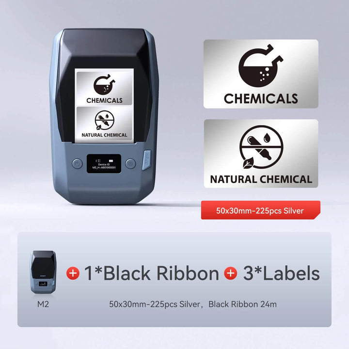 NIIMBOT M2 Thermal Transfer Label Maker, Smart Color Printing with Phones & PC for Office, Lab, Vial Bottle