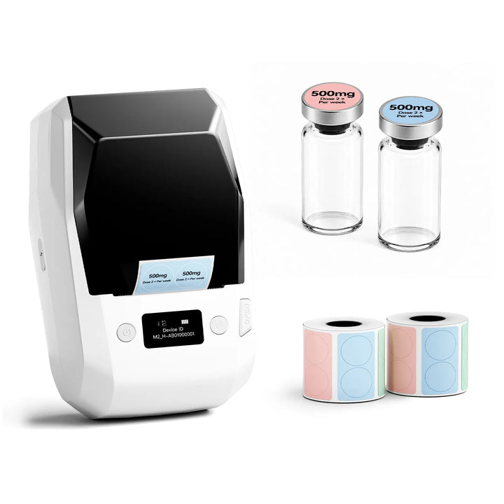 NIIMBOT M2 2-Inch Label Maker for Vial Bottle Labels, Lab Storage & Sample Organization