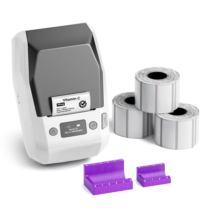 NIIMBOT M2 2-Inch Label Maker for Vial Bottle Labels, Lab Storage & Sample Organization