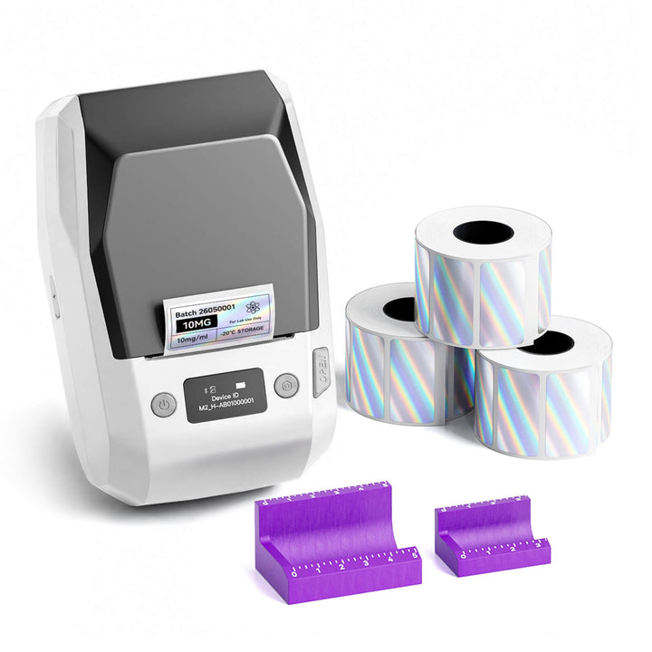 NIIMBOT M2 2-Inch Label Maker for Vial Bottle Labels, Lab Storage & Sample Organization