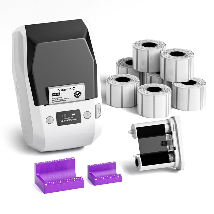 NIIMBOT M2 2-Inch Label Maker for Vial Bottle Labels, Lab Storage & Sample Organization