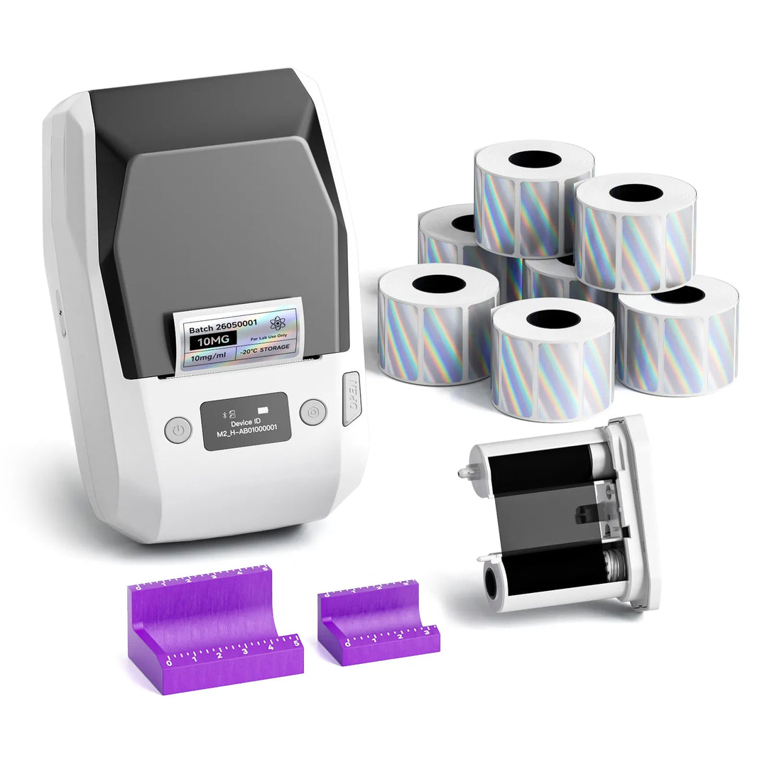 NIIMBOT M2 2-Inch Label Maker for Vial Bottle Labels, Lab Storage & Sample Organization