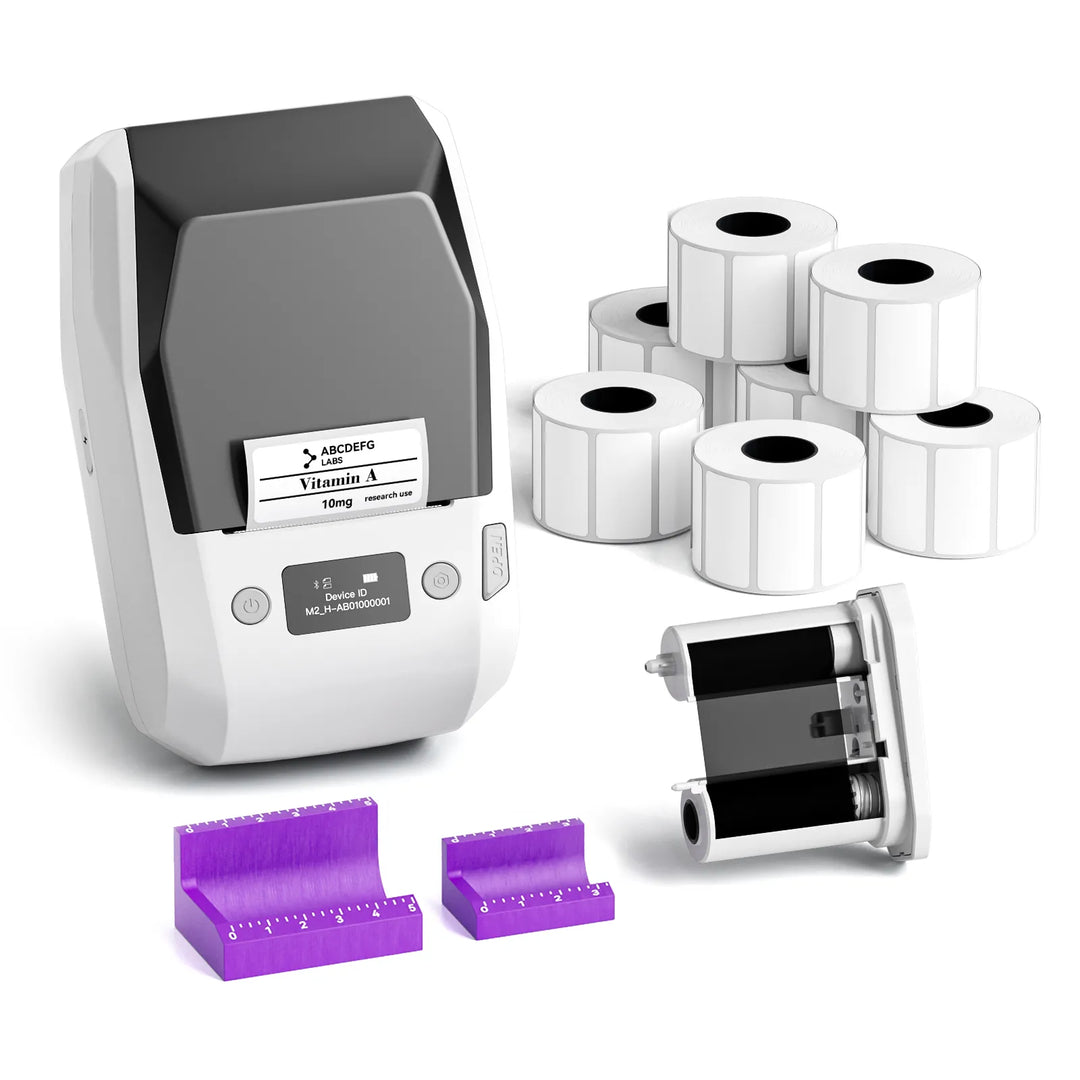 NIIMBOT M2 2-Inch Label Maker for Vial Bottle Labels, Lab Storage & Sample Organization
