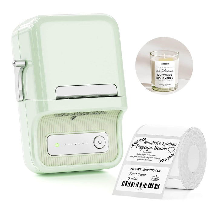 niimbot B21 thermal printer for stickers mint Green