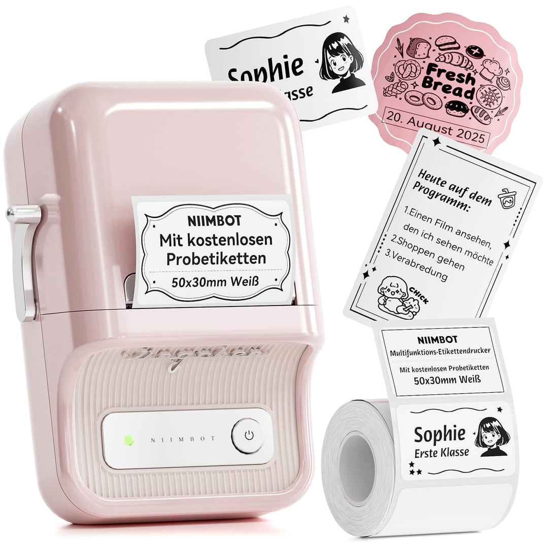 NIIMBOT B21 Bluetooth Thermal Label Printer pink