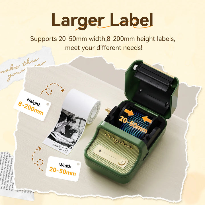 Photo Thermal Label Paper Only for B21 Pro, B1 Pro, B2 Pro