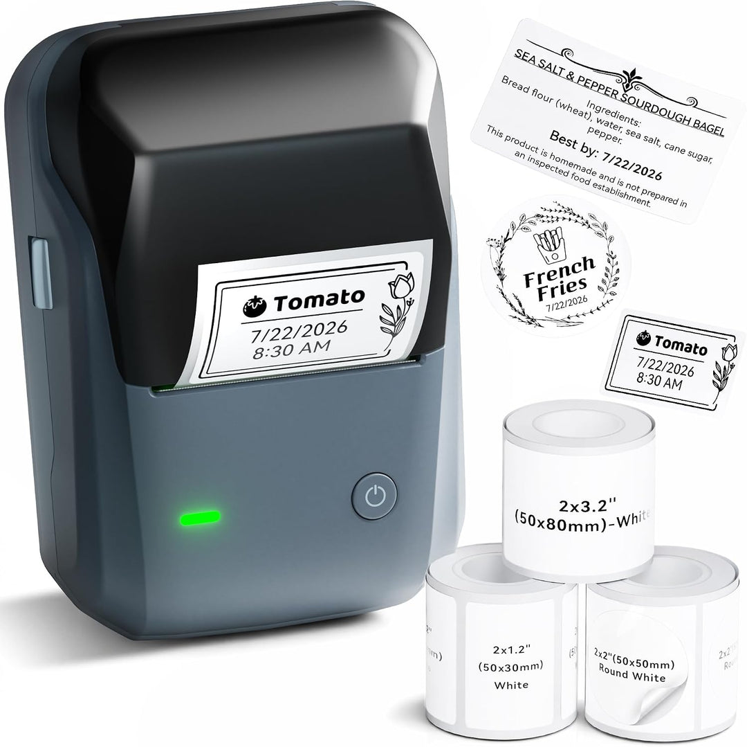 NIIMBOT B1 Bluetooth Label Maker Came with 3 Roll White Labels