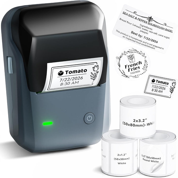 NIIMBOT B1 Bluetooth Label Maker Came with 3 Roll White Labels