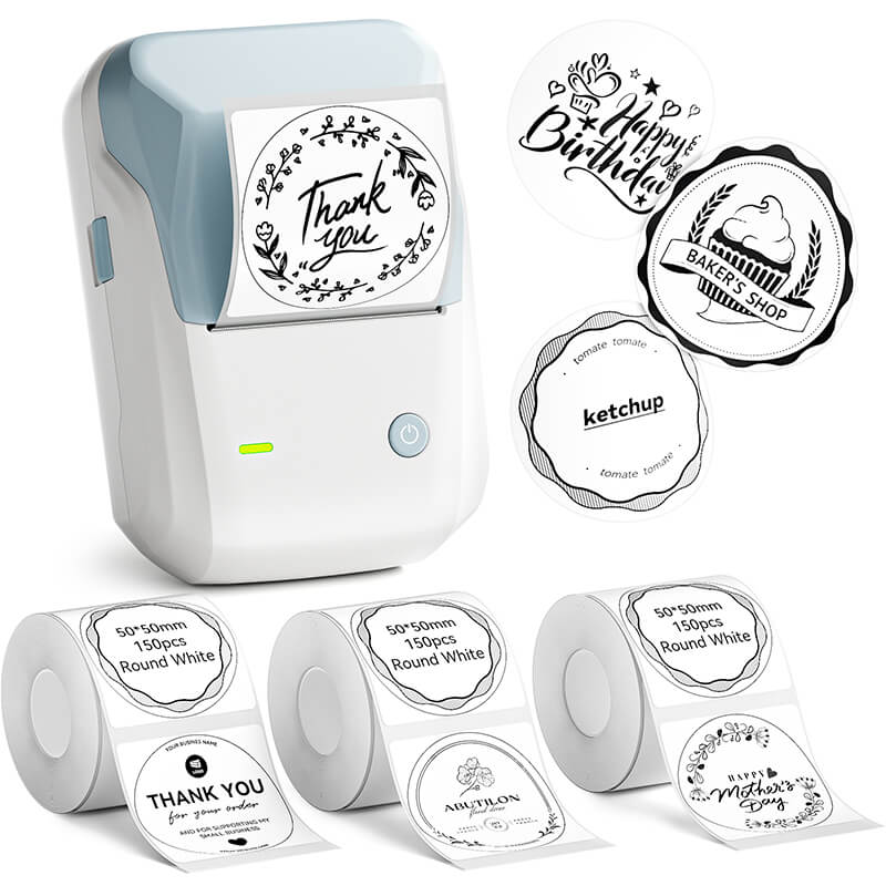NIIMBOT B1 Inkless Thermal Label Printer, Create Professional Business Labels with Ease