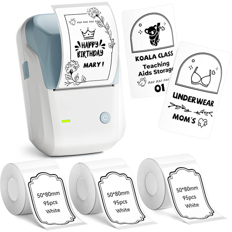 NIIMBOT B1 Inkless Thermal Label Printer, Create Professional Business Labels with Ease