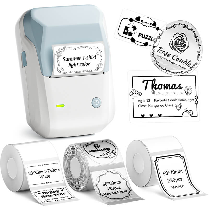 NIIMBOT B1 Inkless Thermal Label Printer, Create Professional Business Labels with Ease