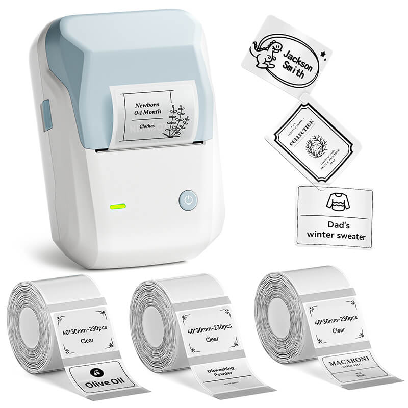 NIIMBOT B1 Inkless Thermal Label Printer, Create Professional Business Labels with Ease