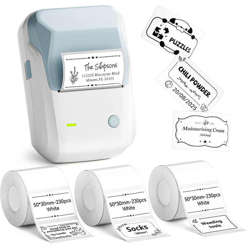 NIIMBOT B1 Inkless Thermal Label Printer, Create Professional Business Labels with Ease