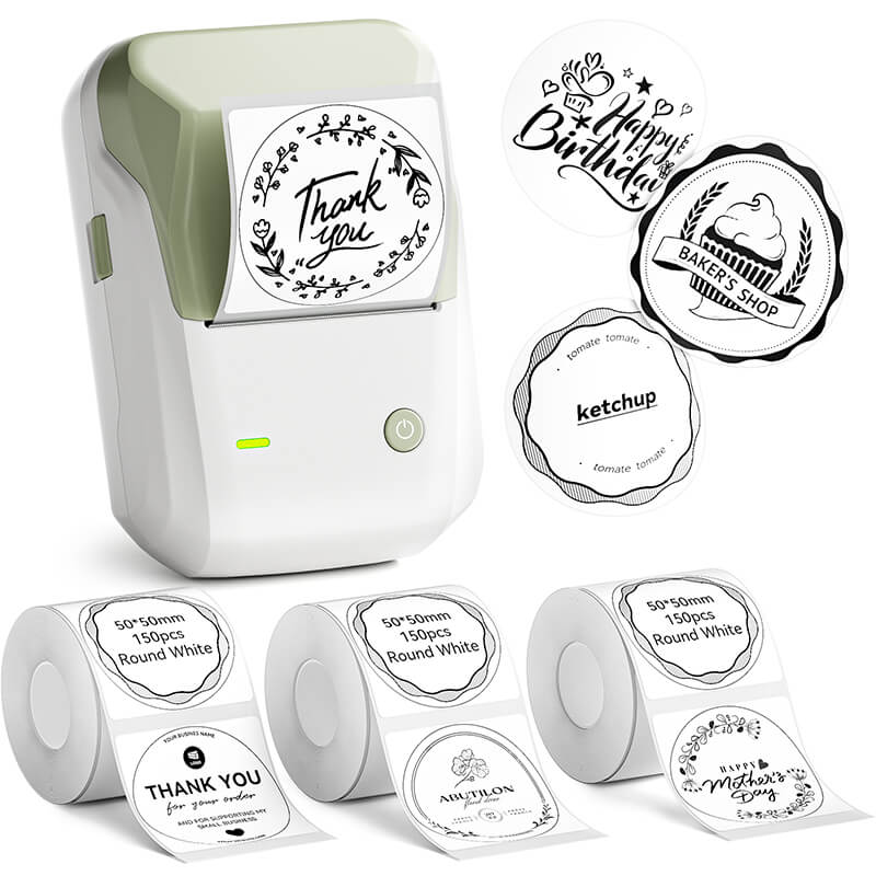 NIIMBOT B1 Inkless Thermal Label Printer, Create Professional Business Labels with Ease