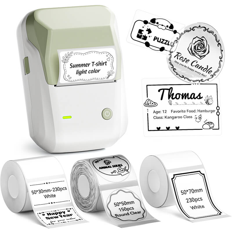 NIIMBOT B1 Inkless Thermal Label Printer, Create Professional Business Labels with Ease
