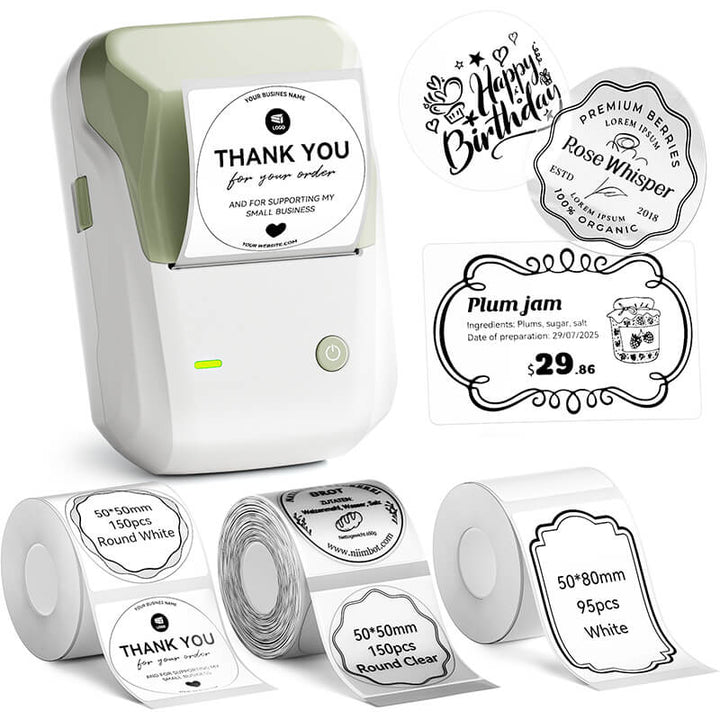 NIIMBOT B1 Inkless Thermal Label Printer, Create Professional Business Labels with Ease