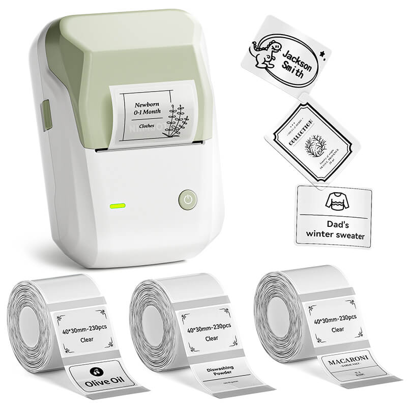 NIIMBOT B1 Inkless Thermal Label Printer, Create Professional Business Labels with Ease