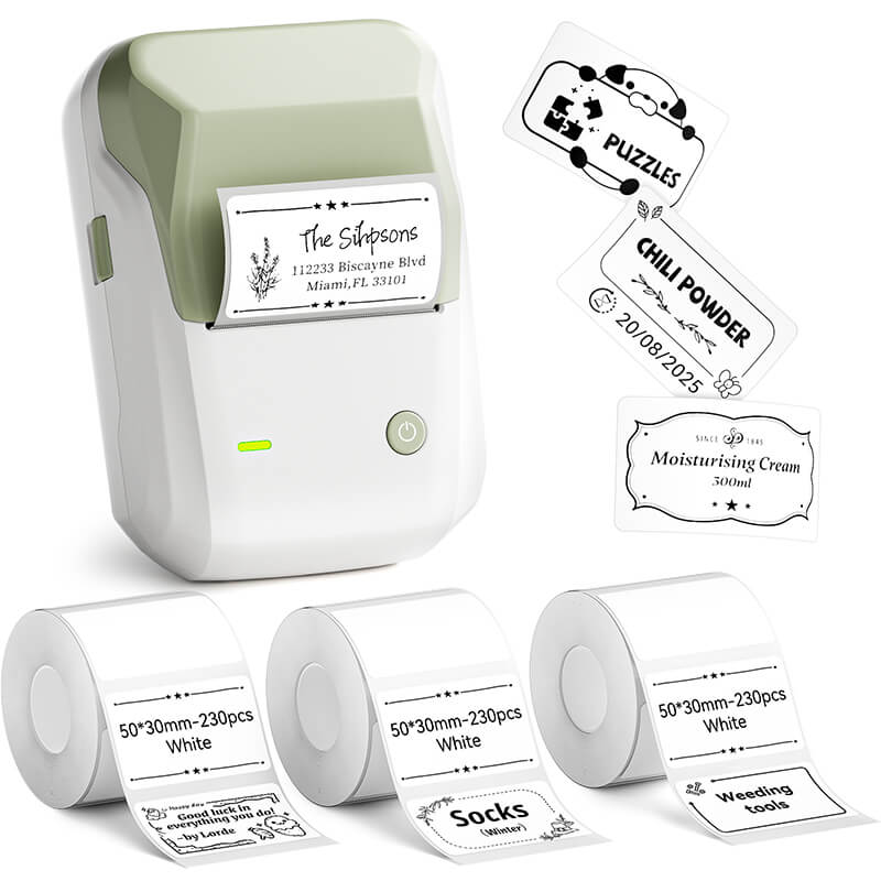 NIIMBOT B1 Inkless Thermal Label Printer, Create Professional Business Labels with Ease