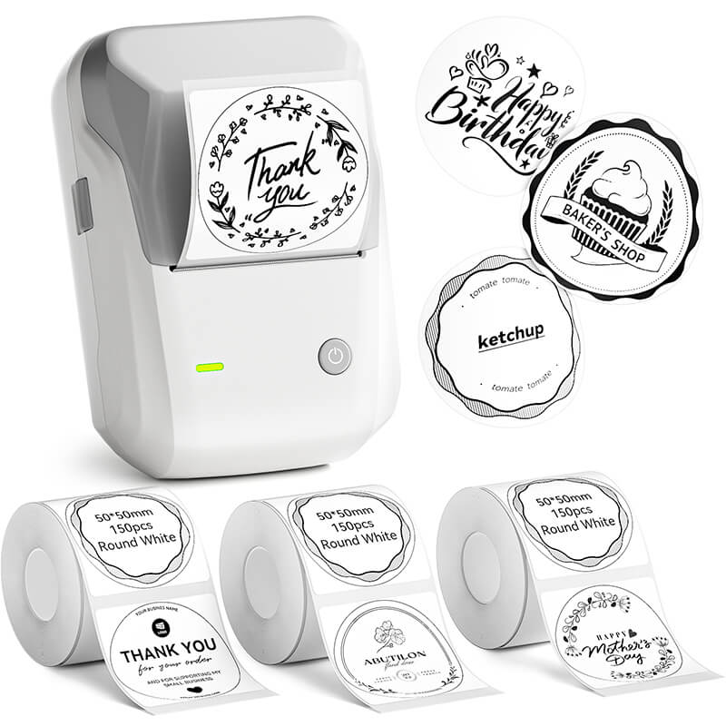 NIIMBOT B1 Inkless Thermal Label Printer, Create Professional Business Labels with Ease