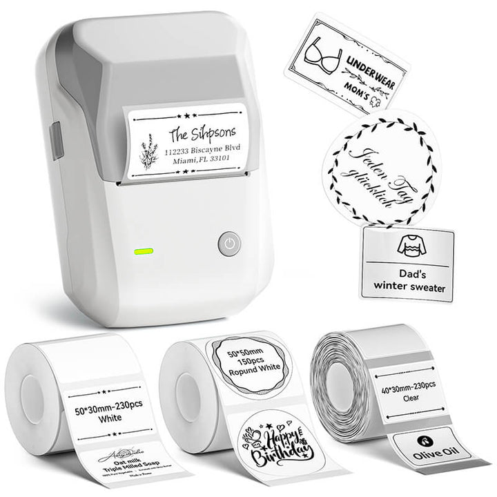 NIIMBOT B1 Inkless Thermal Label Printer, Create Professional Business Labels with Ease