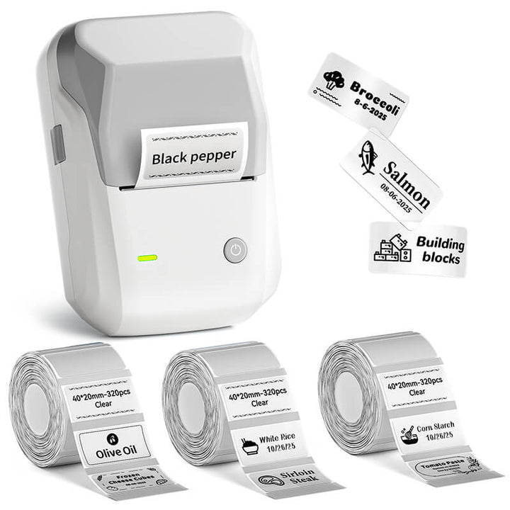 NIIMBOT B1 Inkless Thermal Label Printer, Create Professional Business Labels with Ease
