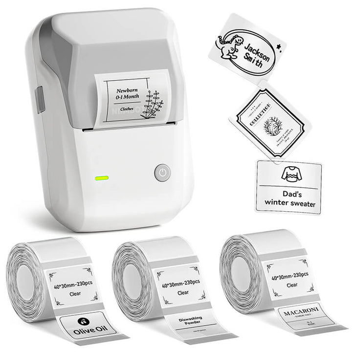 NIIMBOT B1 Inkless Thermal Label Printer, Create Professional Business Labels with Ease