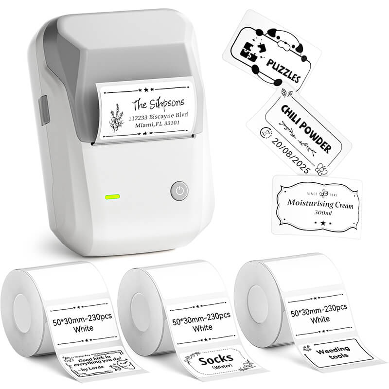 NIIMBOT B1 Inkless Thermal Label Printer, Create Professional Business Labels with Ease