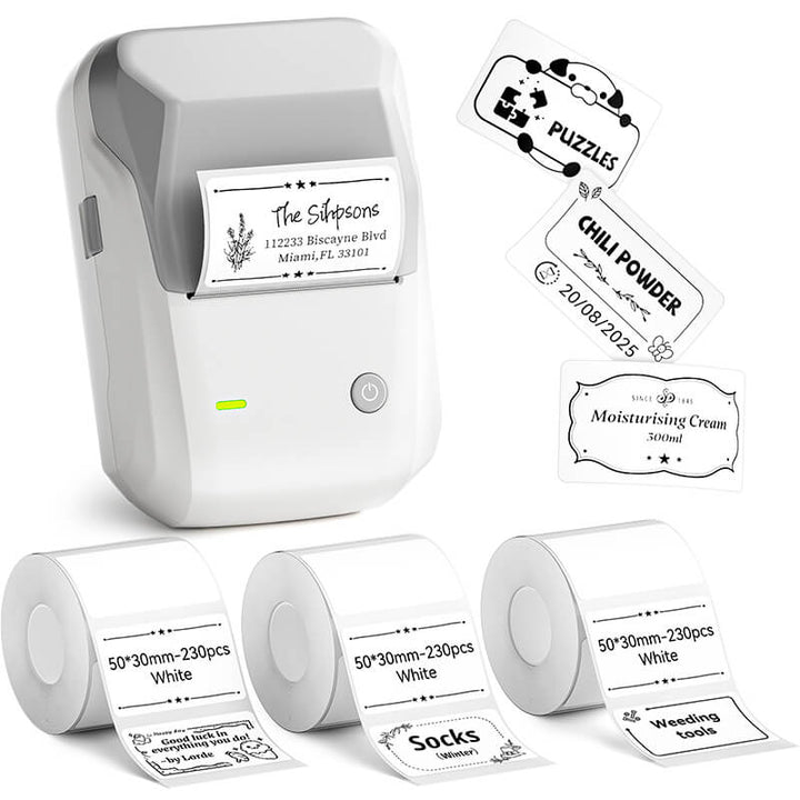 NIIMBOT B1 Inkless Thermal Label Printer, Create Professional Business Labels with Ease