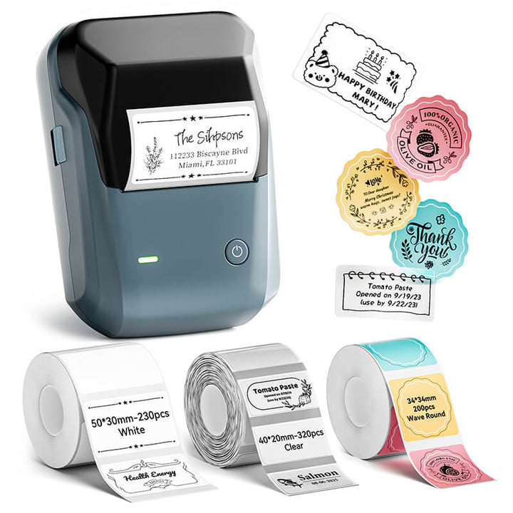 NIIMBOT B1 Inkless Thermal Label Printer, Create Professional Business Labels with Ease