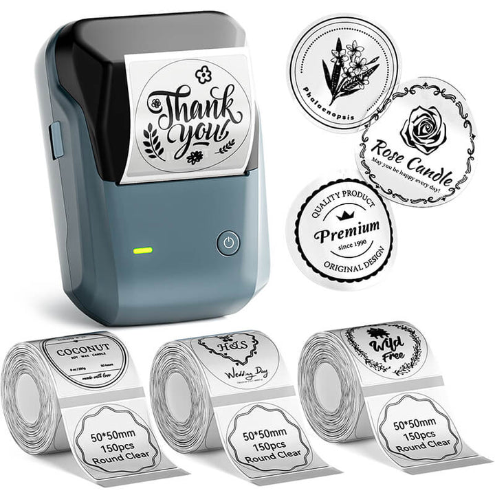 NIIMBOT B1 Inkless Thermal Label Printer, Create Professional Business Labels with Ease