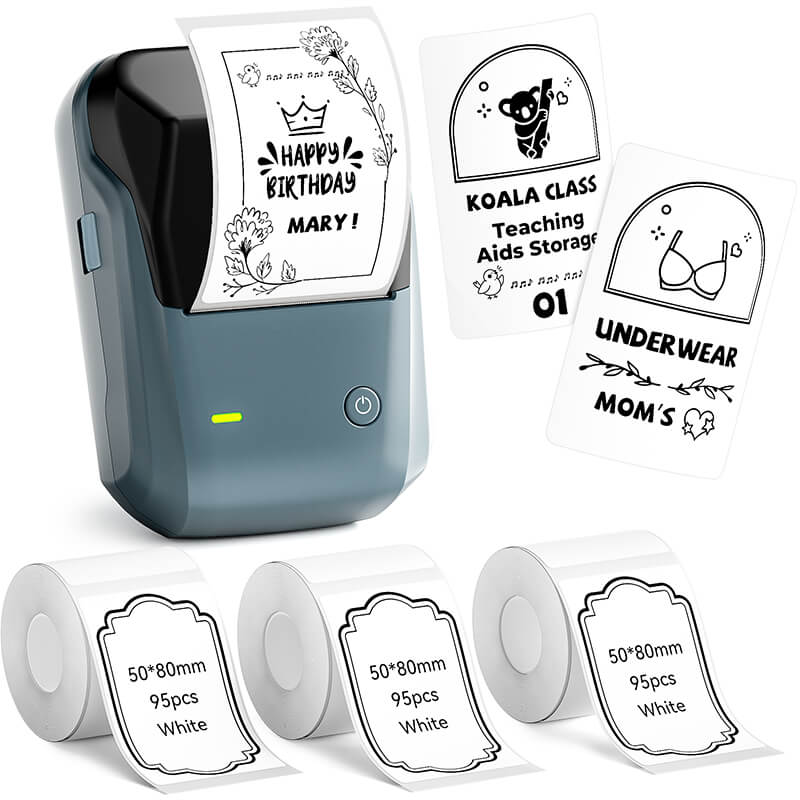 NIIMBOT B1 Inkless Thermal Label Printer, Create Professional Business Labels with Ease