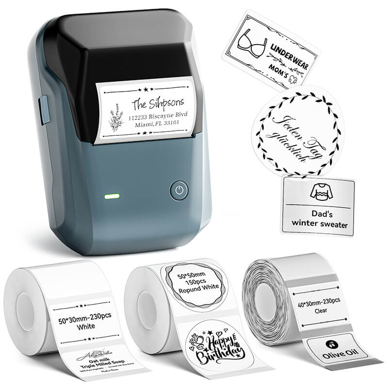 NIIMBOT B1 Inkless Thermal Label Printer, Create Professional Business Labels with Ease