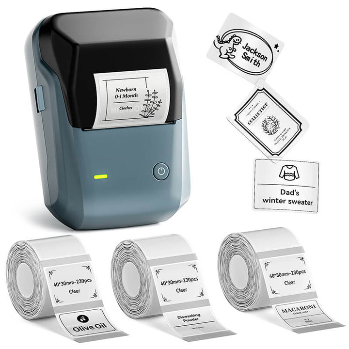 NIIMBOT B1 Inkless Thermal Label Printer, Create Professional Business Labels with Ease