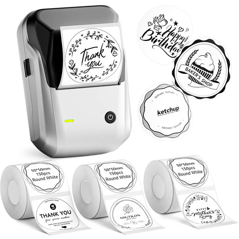 NIIMBOT B1 Inkless Thermal Label Printer, Create Professional Business Labels with Ease