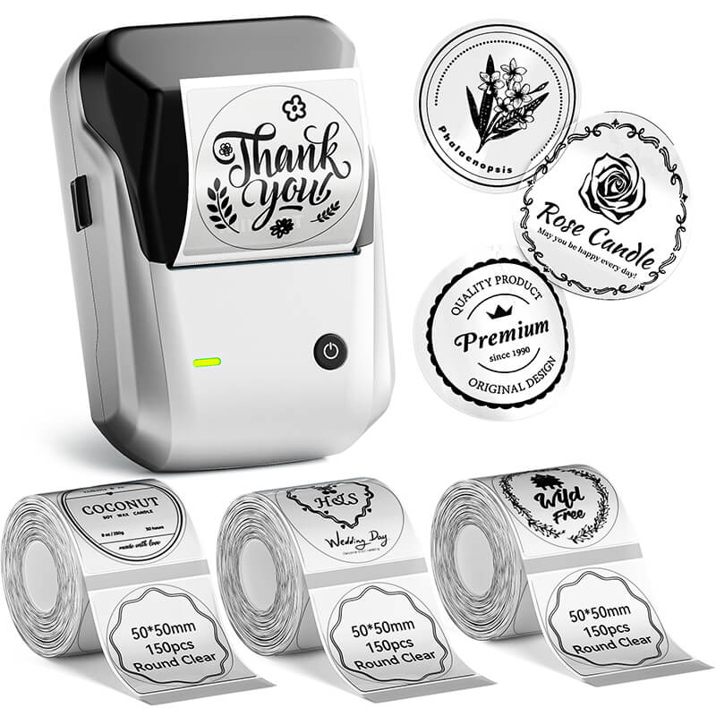 NIIMBOT B1 Inkless Thermal Label Printer, Create Professional Business Labels with Ease