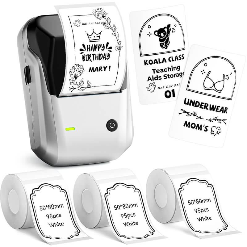NIIMBOT B1 Inkless Thermal Label Printer, Create Professional Business Labels with Ease
